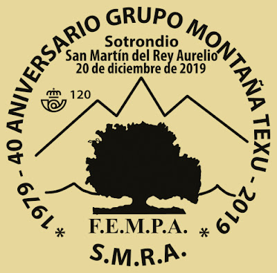 matasellos, filatelia, Sotrondio, Grupo de montaña, Texu