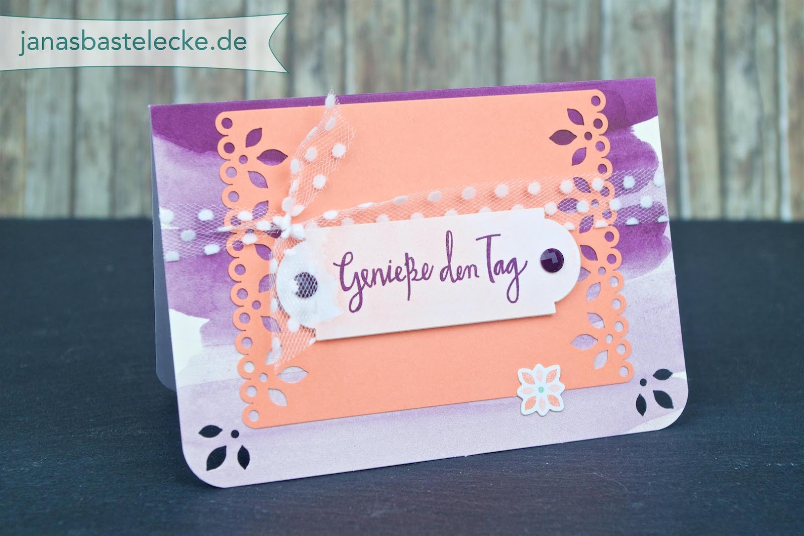 Janasbastelecke Schnelles Geburtstagskartchen Fantastisch Filigran