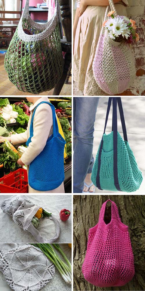 Amazing Knitting: Knitting Market Bags - Free Patterns