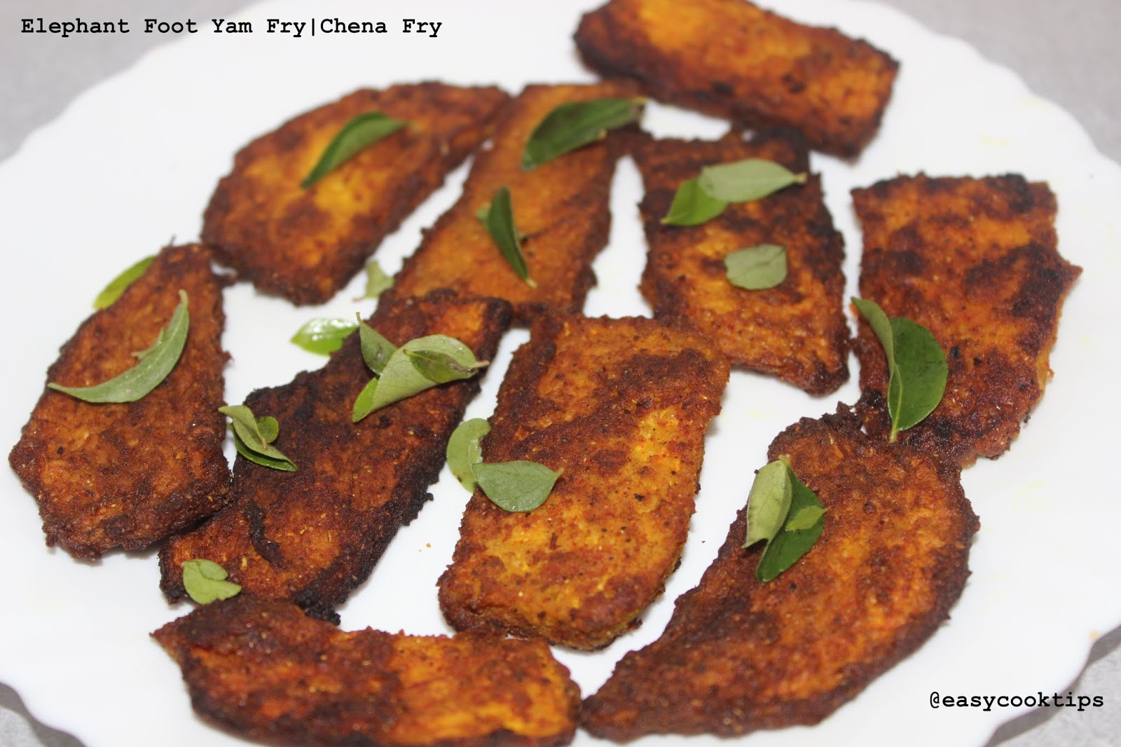 Elephant Foot Yam Fry Recipe Chena Fry Recipe Suran Fry Recipe