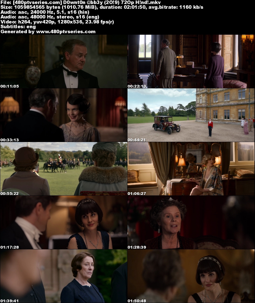 Download Downton Abbey (2019) Hindi Dual Audio 1GB Bluray 720p Free Watch Online Full Movie Download Worldfree4u 9xmovies