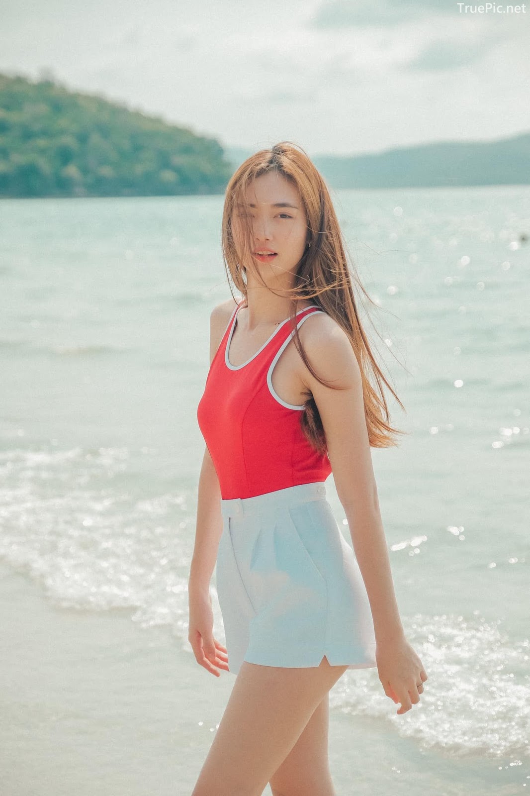 Miss Teen Thailand - Kanyarat Ruangrung - The Red Monokini On The Beach - TruePic.net - Picture 22