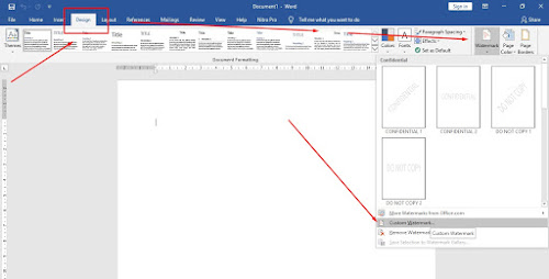 Cara Menambahkan Background Gambar Watermark di Ms Word