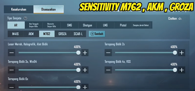 Lanjutan dari Sensitivitas Gyro ADS Senjata PUBG M Lanjutan dari Sensitivitas Gyro ADS Senjata PUBG M