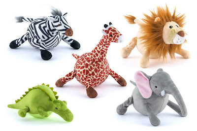 Large ball-shaped wild animal dog toys