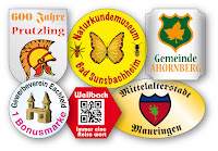 Aufkleber für Gewerbeverein