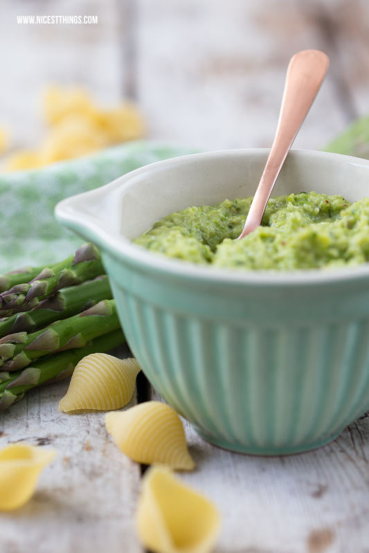 Spargelpesto Rezept Pesto aus grünem Spargel zu Pasta #spargel #pesto #spargelpesto #pasta #spargelrezepte