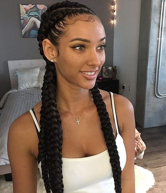 61 Attractive Ghana Braids Ponytails Styles For Black Women