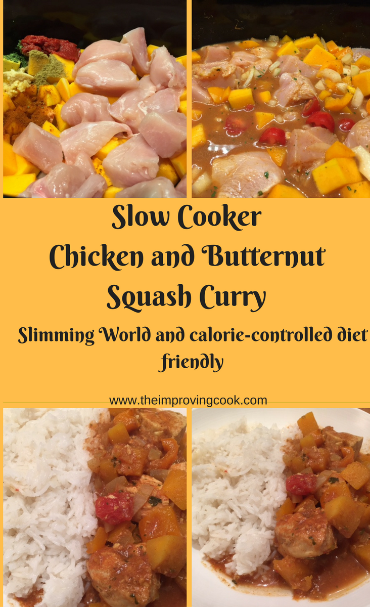 The Improving Cook Slow Cooker Chicken and Butternut Squash Curry