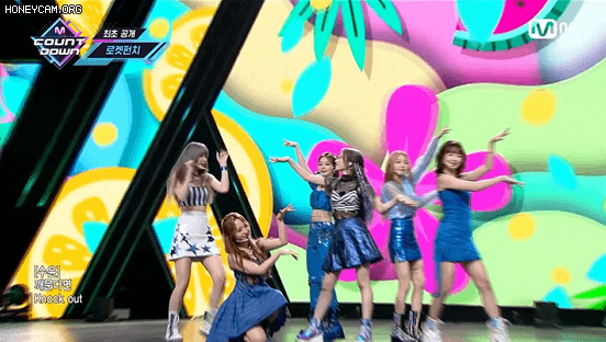 지난주 컴백한 로켓펀치 JUICY 엠카 움짤 .gif | 인스티즈