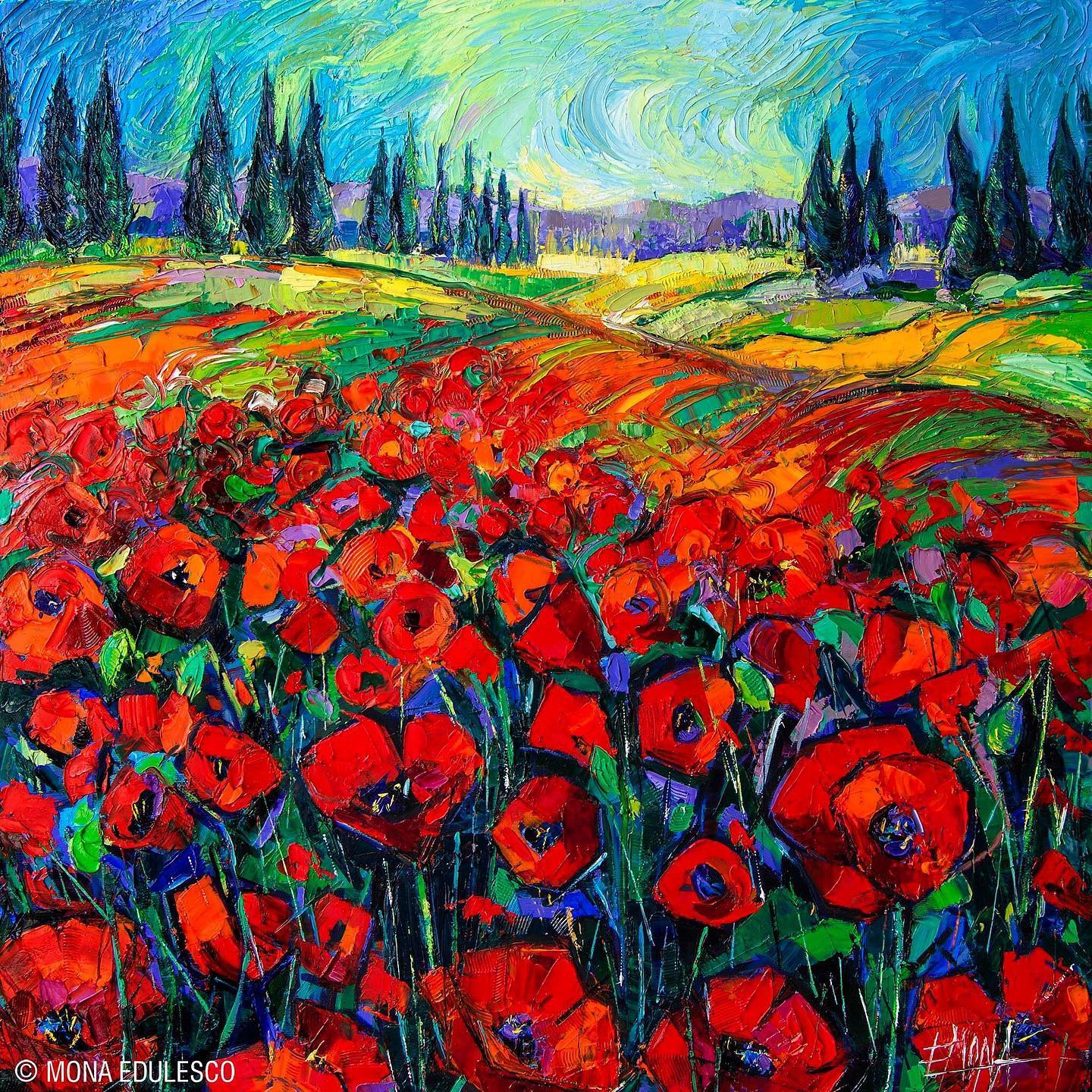 моне маковое поле