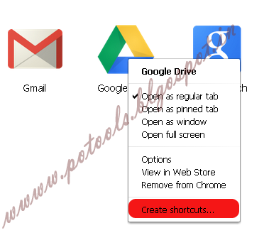 google drive download shortcut