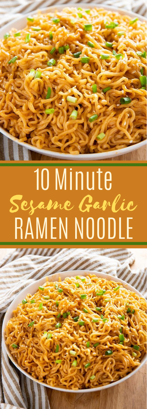 Sesame Garlic Ramen Noodles #easyrecipe #noodles