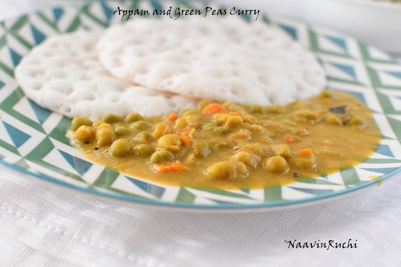 Appam and Green Peas Curry