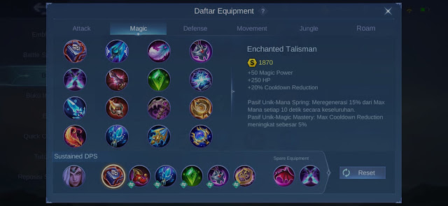 Build Valentina Tersakit Mobile Legends