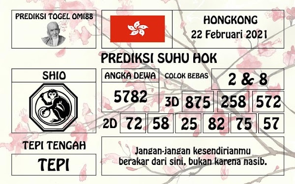 Syair Hk Senin 22 Februari 2021 Forum Kode Syair Toto