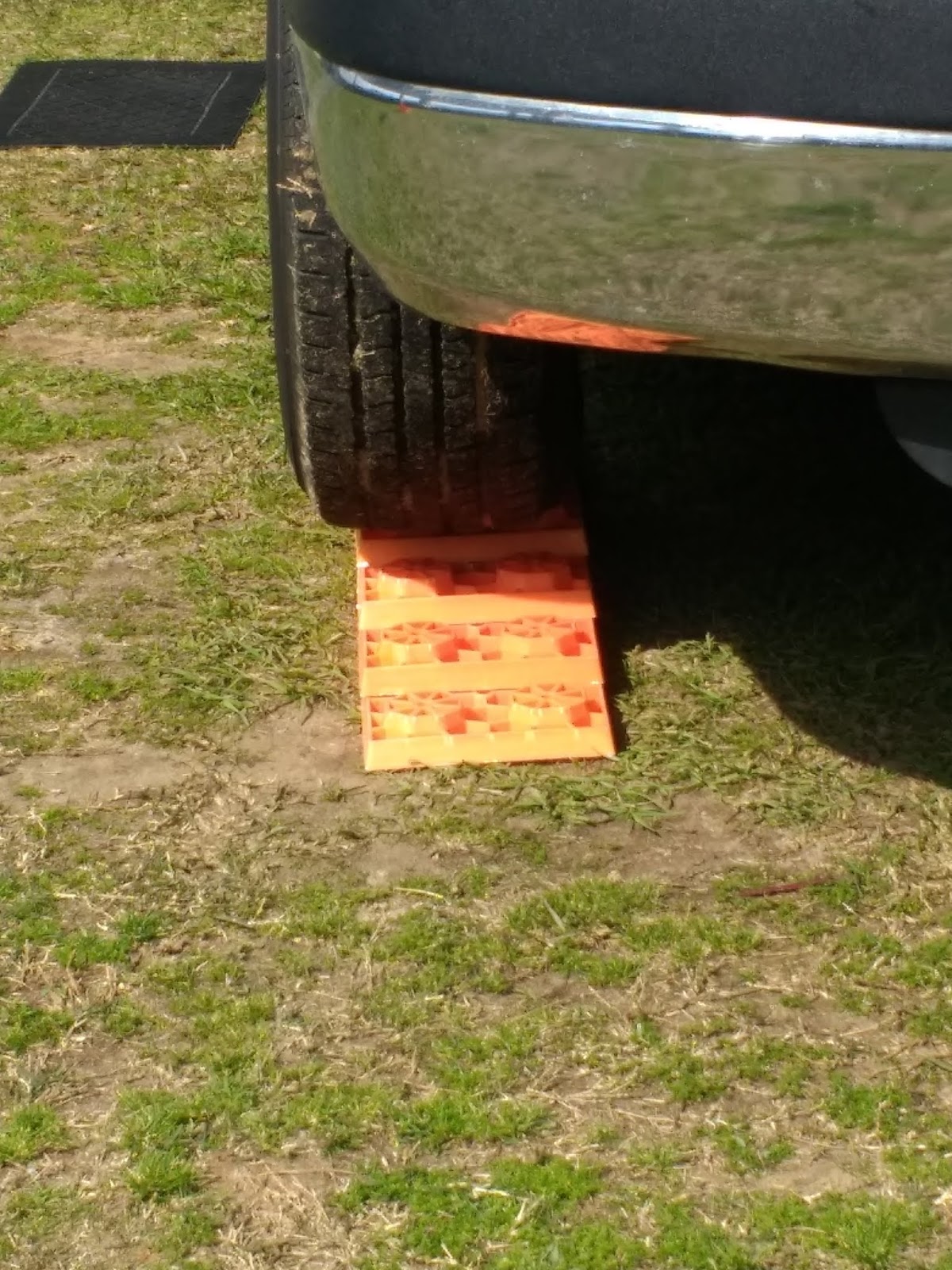 RV Tire Safety Tire ramps or "blocks" Many can damage your tire