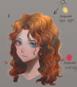 How to Paint Curly Hair - Digital Painting Tutorial - Digital Painting