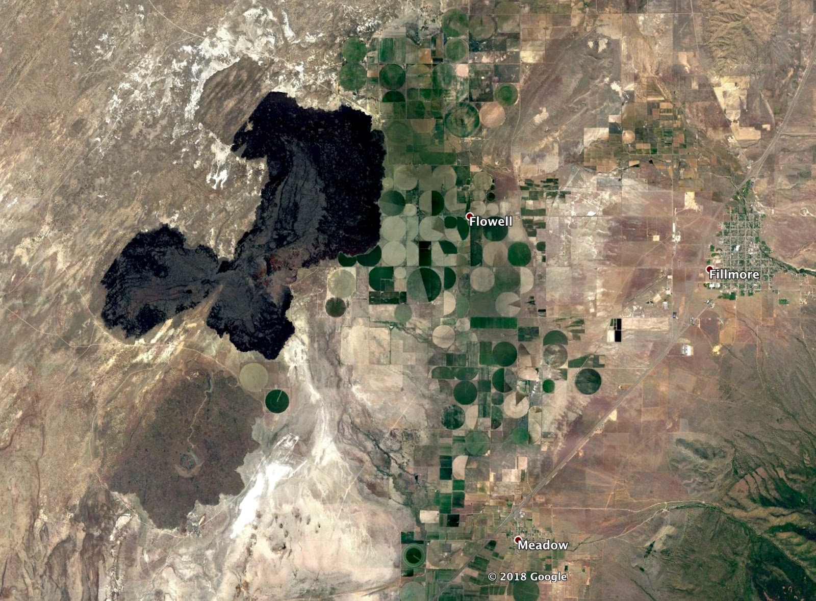 above and below ice springs basalt flow in the black rock desert the most recent volcanic eruption in utah but why here above and below ice springs basalt flow in the black rock desert the most recent volcanic eruption in utah but why here