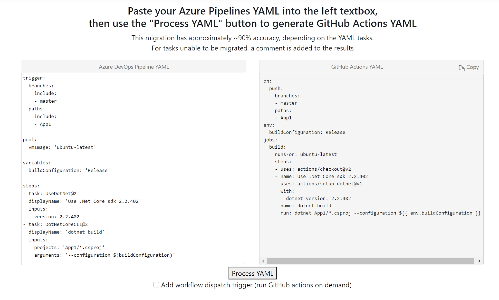 Adventures in DevOps Convert Azure DevOps YAML pipeline to GitHub