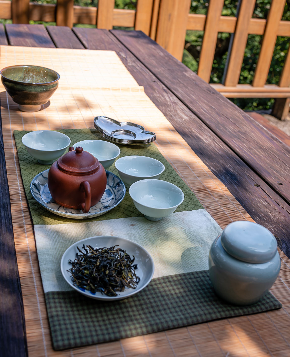 Tea Masters Wenshan Baozhong in the Wenshan forest