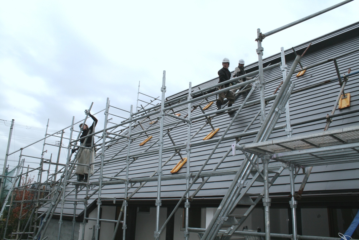 Kentem House Blog The 鳶 屋根足場解体～三条市