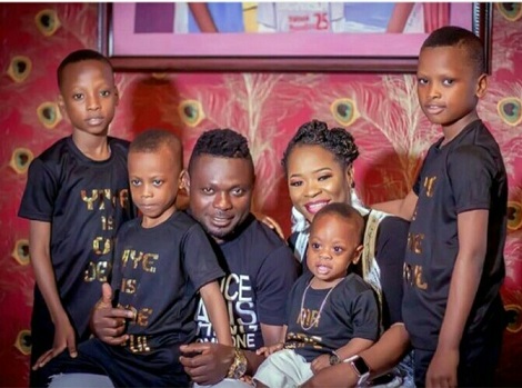 Actor Kunle Afod and his family