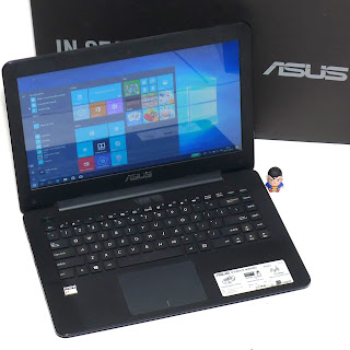 Laptop ASUS X454Y AMD E1-7010 Fullset Bekas