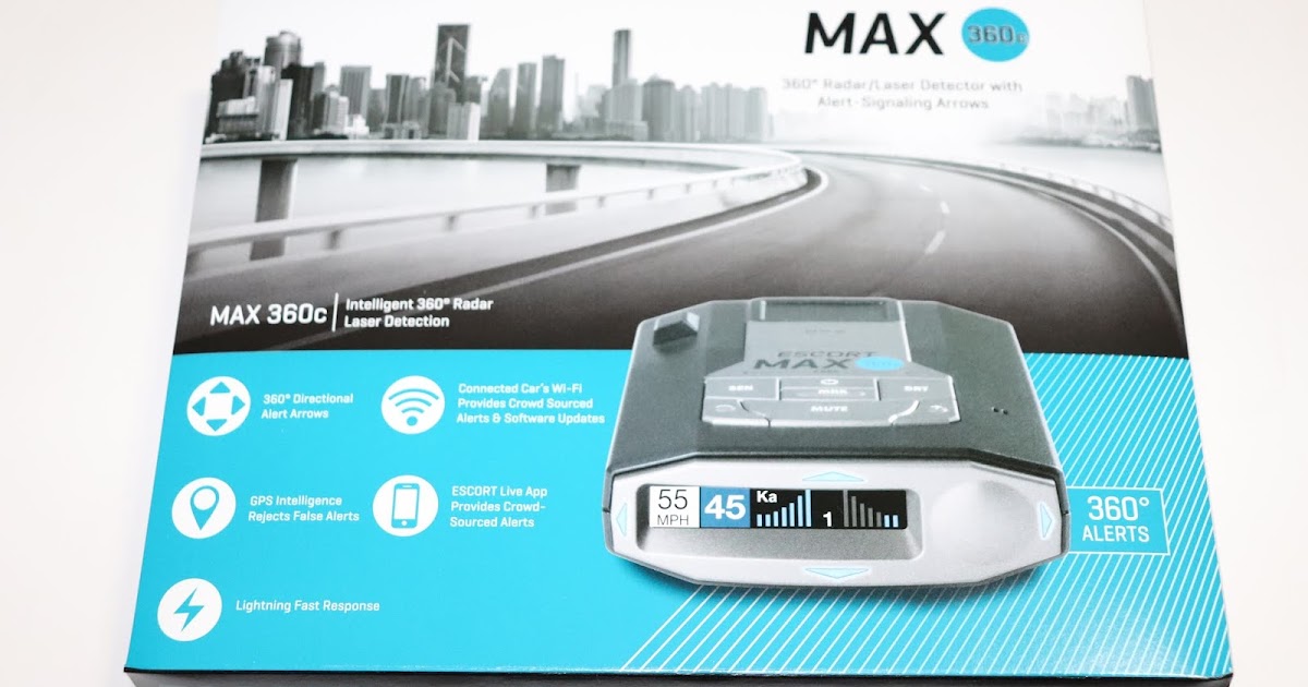 max 360c radar detector