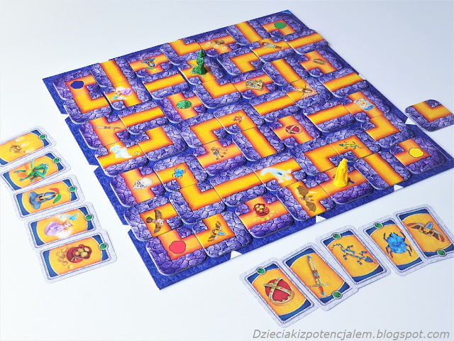 gra planszowa Labirynt , uproszczone zasady gry Labyrinth gra w otwarte karty