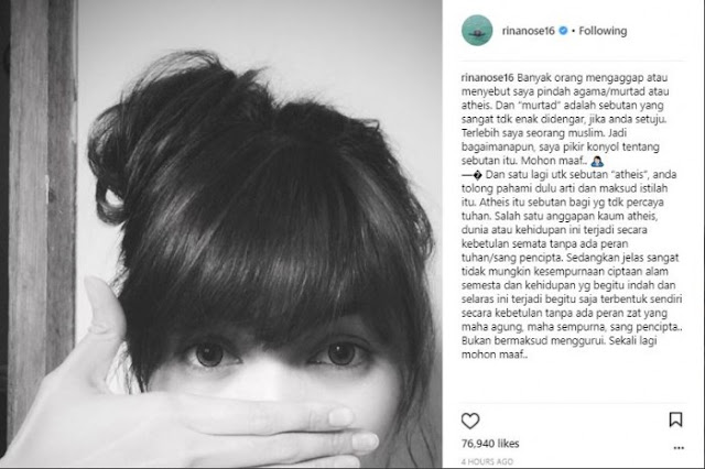 Viral Karena Keputusannya Untuk Melepas Hijab, Toko Busana Muslim Rabbani Gratiskan Jilbabnya Untuk Rina Nose