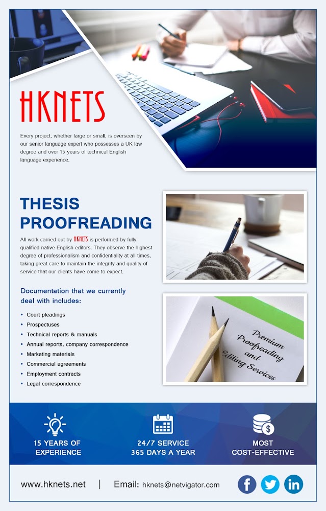 best thesis proofreading service