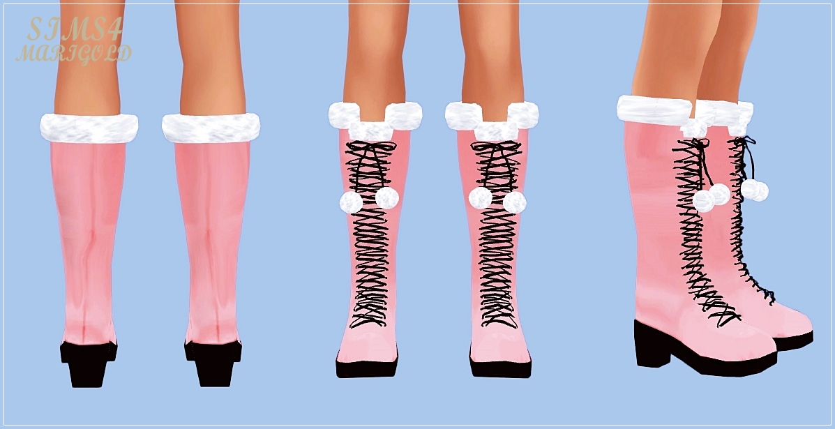 Sims 4 Cc's - The Best: Boots For Females By Sims 4 Marigold DEC