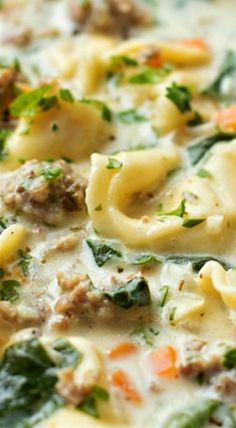 CREAMY SAUSAGE AND TORTELLINI SOUP RECIPES