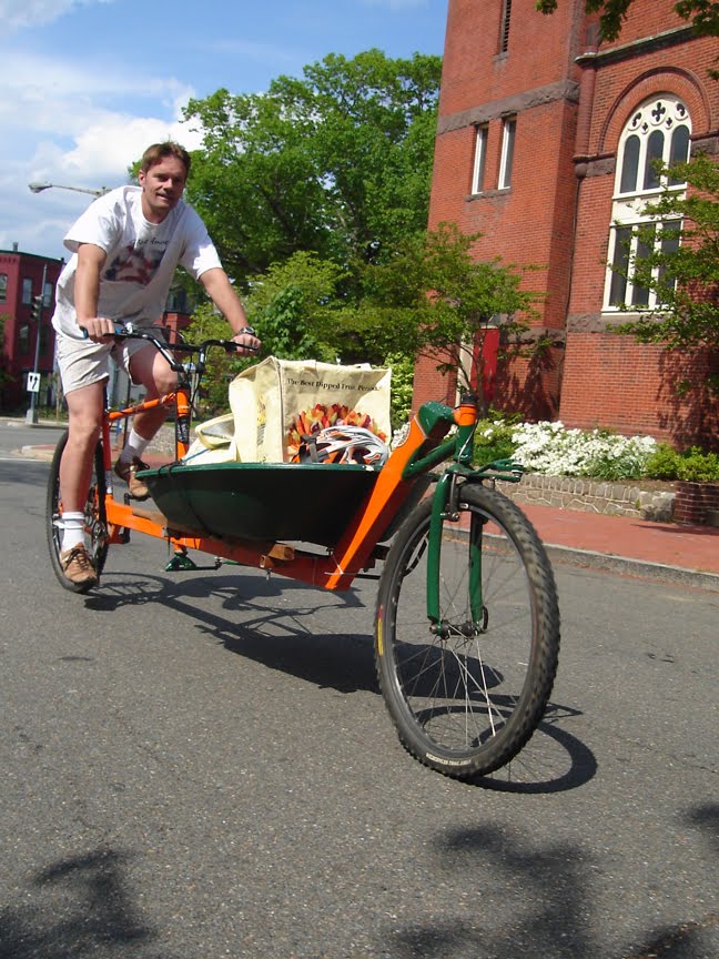 wheelbarrow bike trailer