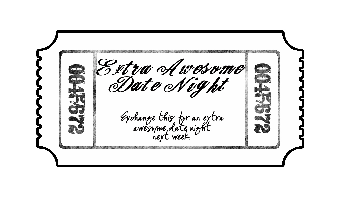 Date Night Ticket Template