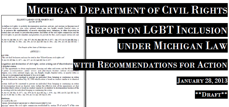 trans Michigan Dept. Of Civil Rights Report LGBT