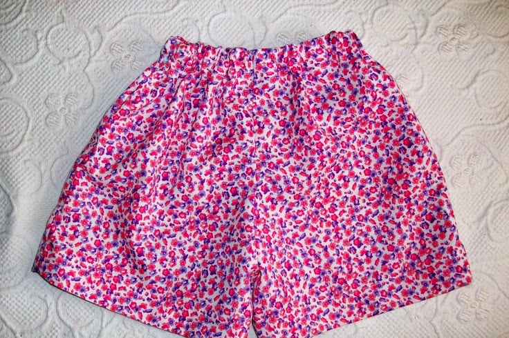 moda de short para niñas con elástico en cintura