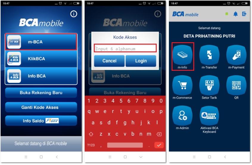 CARA CEK SALDO BCA DI M BCA MOBILE BANKING CARA CEK SALDO BCA DI M BCA MOBILE BANKING