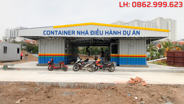 Container làm nhà điều hành dự án công trình xây dựng tại Hà Nội - 2