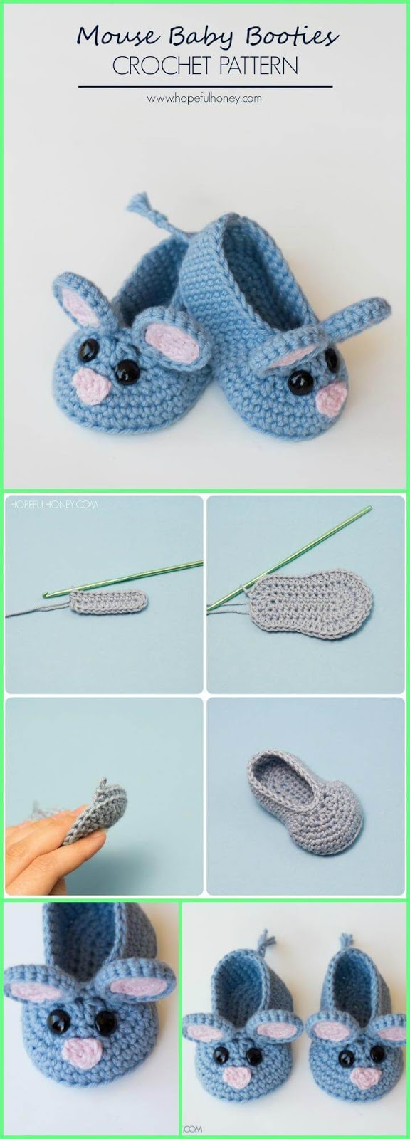 Crochet Animal Baby Booties Free Pattern Ovie Media