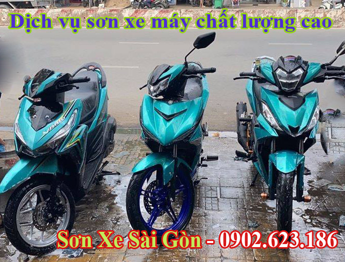 Mẫu sơn 3 xe Honda Vario_ Winner_ Exciter màu xanh lục bảo cực đẹp ...