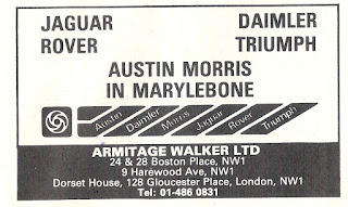 Armitage Walker Ltd dealer advert Motor 24 October 1981