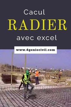 Calcul radier béton armé excel