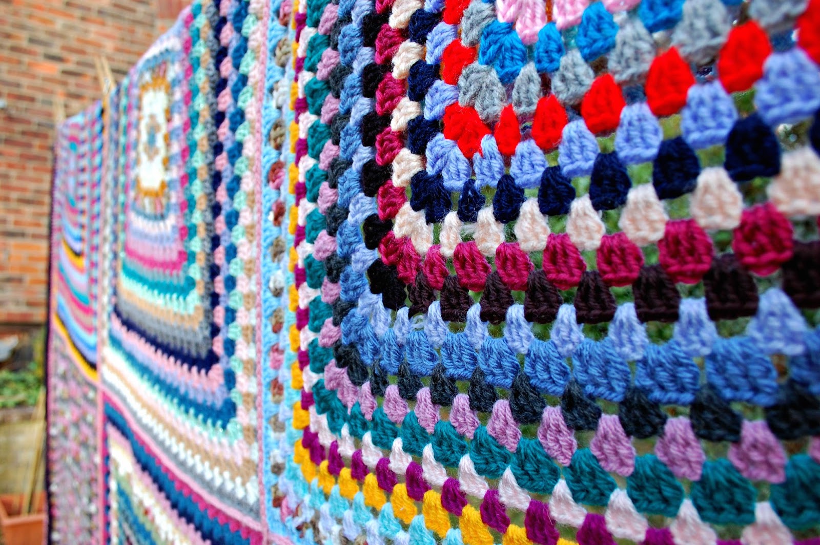 the geeky knitter fo stash buster blanket