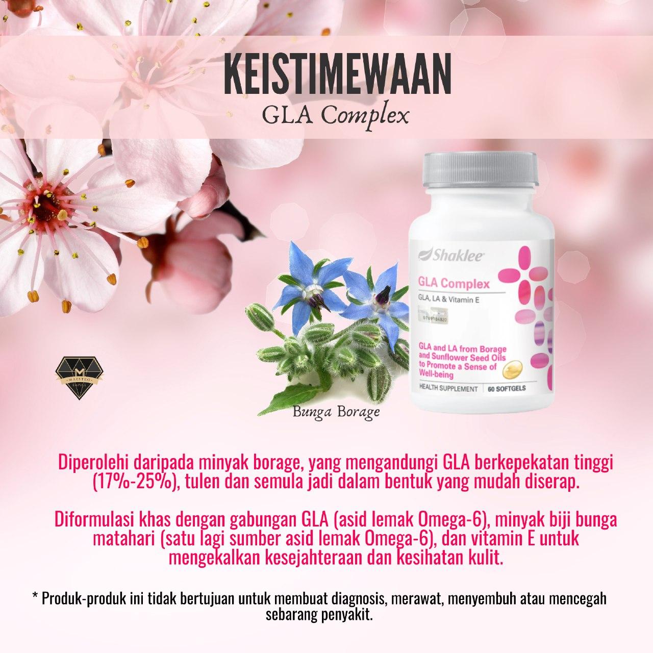 Kebaikan Evening Primrose Oil EPO dalam GLA Complex Shaklee Umi Nazrah