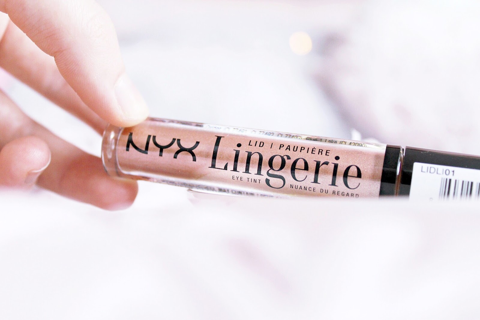 NYX Lid Lingerie eye tint review: Sweet Cloud and White Lace Romance