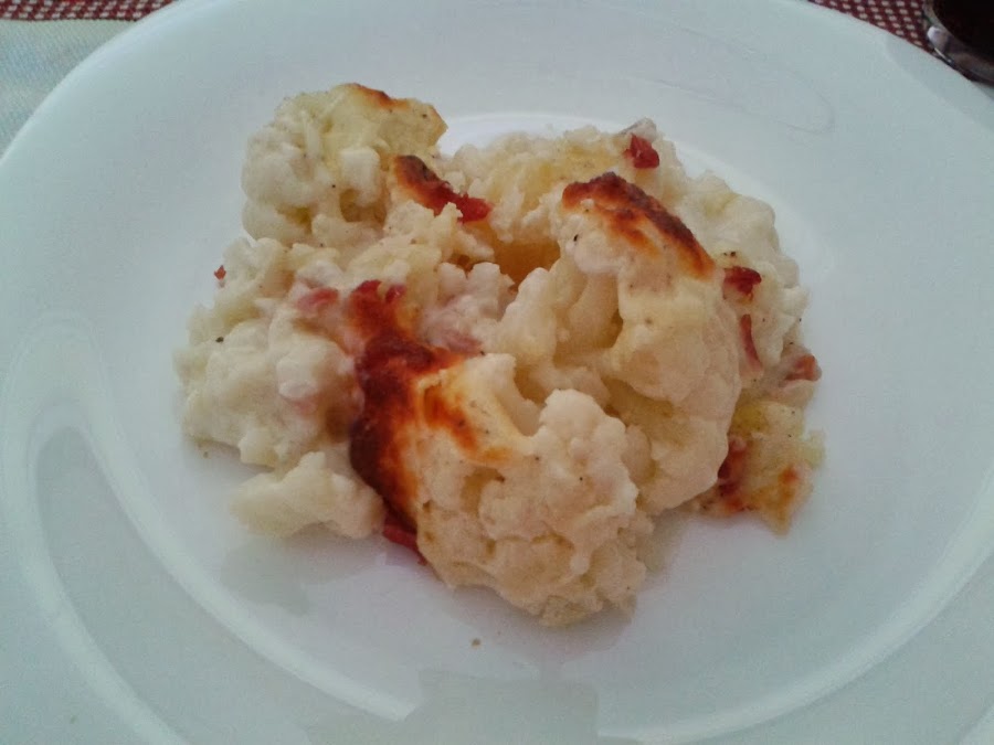 coliflor con bechamel