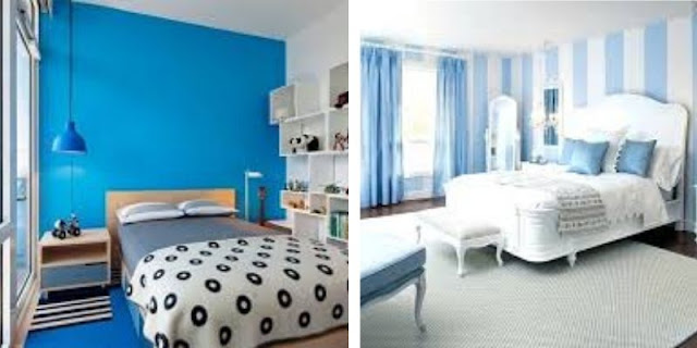 warna cat biru untuk kamar tidur