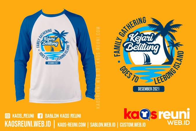 Desain Sablon Kaos Gathering Kejari Belitung Go To Leebong Island 2021 - Kaos Gathering Online